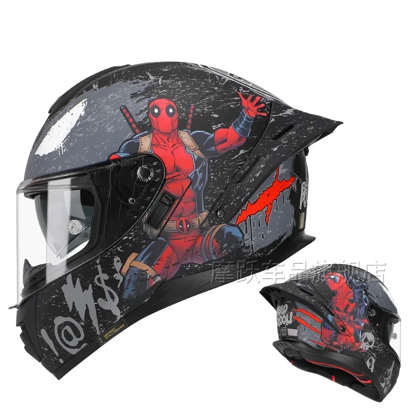 deadpool hjc helmet Motorcycle Visor Sticker HJC IS-17 Deadpool Helmet