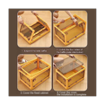 thumbnail image 4 of Boîte de Rangement Pliable avec Couvercle et Loquet, Bacs Empilables Transparents avec Roues, Boîtes de Rangement pour Organiser les Vêtements, 4 of 6