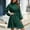 Army Green, variant on TopLLC Long Sleeve Round-Neck Dress Women Fashion Slim Waist Dress Long Sleeve Solid Color Dress Women Dress