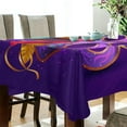 thumbnail image 3 of SKYSONIC Mardi Gras Tablecloth Waterproof Washable Polyester Square Table Cover Durable Tablecloth for Kitchen Dining Table Party Decor (54 X 54 Inch), 3 of 7