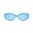 thumbnail image 5 of Only Moment Womens Sunglasses Trendy Plastic Trendy Designer Mirrored UV400 Protection Sun Glasses Blue One Size, 5 of 5