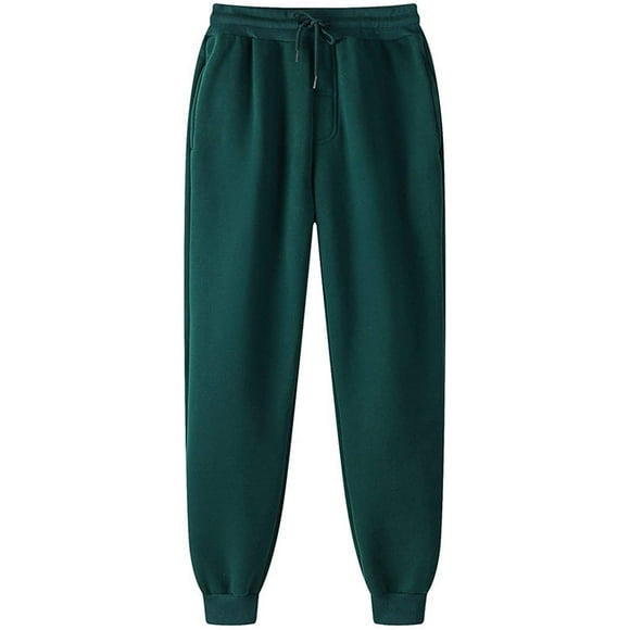 Pantalon d'Hiver pour Hommes, Pantalon de Survêtement Hip-hop avec Cordon de Serrage, Pantalon D\'entraînement Physique Rembourré, Legging Décontracté