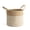White-14"W x 12"H, variant on Woven Jute Cotton Storage Basket White 14"W x 12"H Multipurpose Home Organization