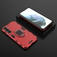 thumbnail image 3 of SaniMore for Samsung Galaxy S24 Plus 2024 Case, Heavy Duty Protective Shockproof TPU Bumper Rugged PC Backplane 360°Rotating Kickstand/Holder Thin Lightweight Magnetic Car Mount Anti-fall Case, Red, 3 of 6