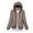 Khaki, variant on RKSTN Puffer Jacket Womens Winter Fashion Solid Color Lightweight Hooded Short Korean Style Jacket Plus Size Full Zipper Warm Jacket with Pockets