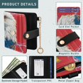 thumbnail image 5 of Small Wallet For Women Bifold Leather Pocket Coin Credit Card Holder With RFID Blocking The Lightning, 5 of 6