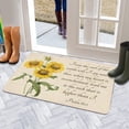 thumbnail image 5 of Sunflower Flowers on Yellow Background (5) Door Mat 30 X 17 Inch Welcome Doormat Indoor Outdoor Entrance Floor Mat Non Slip Spring Summer Decor Rubber Mats, 5 of 6