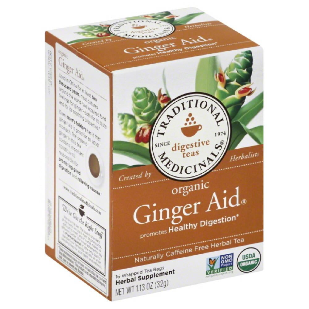 Traditional medicinals organic ginger aid caffeine free herbal tea, 1.