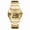 Gold, variant on Men's watch, men's quartz watch, round shape, motorcycle style, fashionable and trendy, business men's wristwatch, waterproof watch