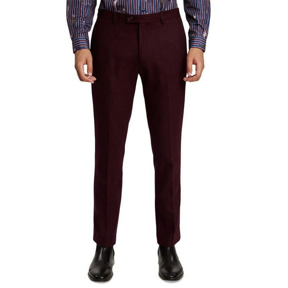 Paisley & Gray Men's Slim Fit Suit Pants Red Size X-Large
