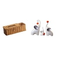 thumbnail image 1 of Estuche para pañuelos de escritorio,Caja de pañuelos faciales de papel retro de madera,Tapa para caja de pañuelos,porta servilletas de papel facial,Esculturas de elefantes,Estatuas de, 1 of 8