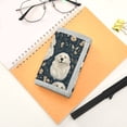 thumbnail image 7 of JIALIOU Nylon Trifold Card Wallet with ID Window Zipper Pocket for Men Women Teen Golden Retriever Flower Pattern, 7 of 7
