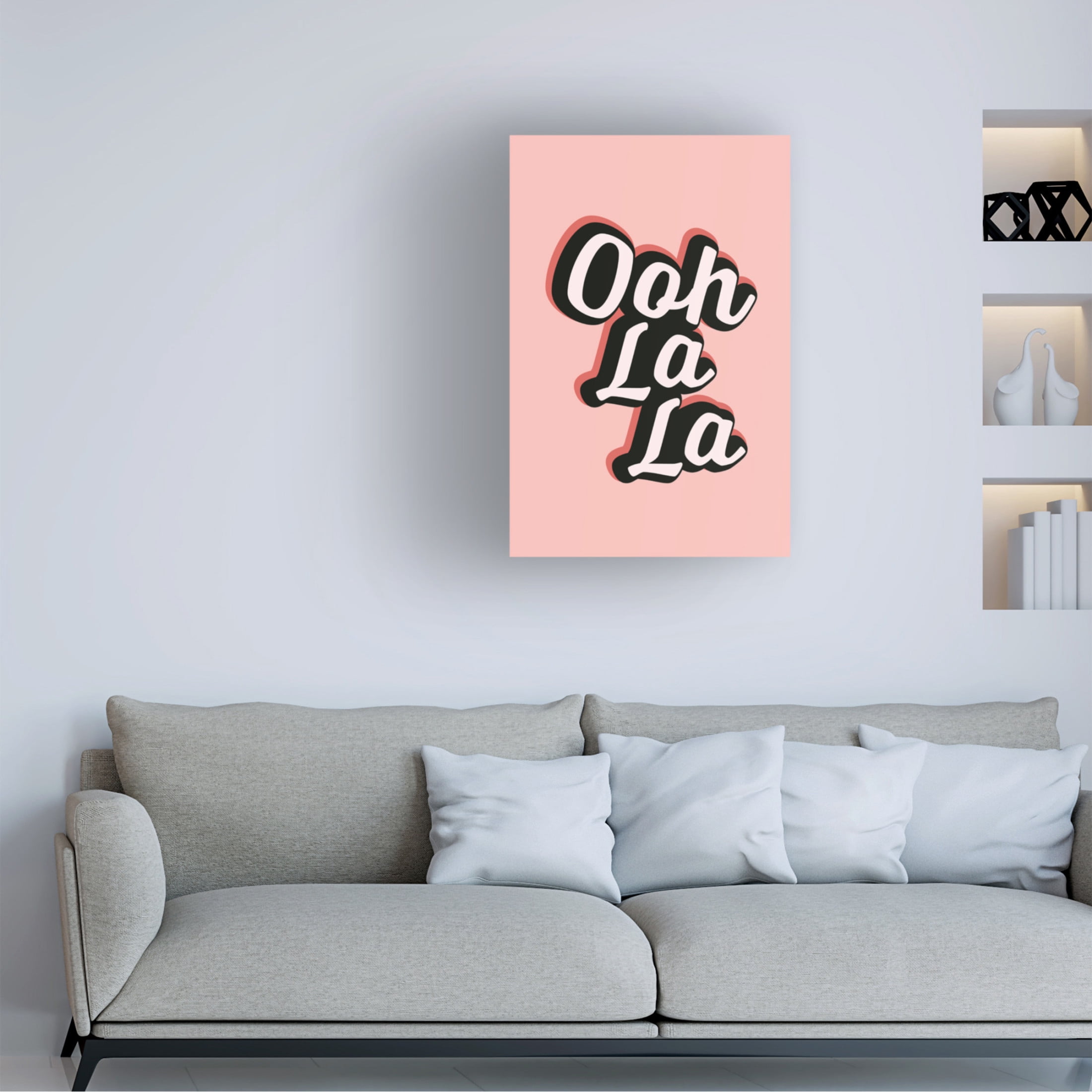 Trademark Fine Art Frankie KerrDineen Ooh La La Canvas Wall Art