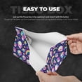 thumbnail image 5 of Lsque Skull mushroom rainbow space Printed Long Tissue Box Cover Holder, Facial Paper Organizer Dispenser,Triangle with Bottom Belt, PVC Leather Decorative Organizer, 5 of 9