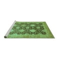 thumbnail image 2 of Ahgly Company Machine Washable Indoor Rectangle Oriental Turquoise Blue Traditional Area Rugs, 8' x 12', 2 of 4
