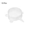 thumbnail image 3 of Unique Bargains Silicone Stretch Lids, 10Pack 2.56' Round Container Lid for Food Cover White, 3 of 6