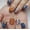 Glitter Pumpkin, variant on Thanksgiving Press Nails Square Short Nails Color Pumpkin Leaves Brown Tip Designs Classy Thanksgiving Nails Press ons Nude Glue Nails Artificial Stick Nails for Women 24 count