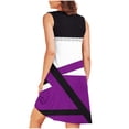 thumbnail image 4 of Ovzne Robes Grande Taille pour Femmes Rondes Robe d'Été Femmes Imprimé avec Poches Chemises de Nuit Sans Manches Vêtements de Nuit Plissée devant Chemise de Nuit Col Rond Robe de Printemps Imprimée Claire, 4 of 5