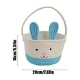thumbnail image 3 of Fasiaou Easter Basket, Easter Basket with Handle Easter Baskets for Kids Baby, Empty Bunny Egg Basket,Small Easter Baskets for Boys, Girls, Toddlers Adorable Easter easter Basket for Girls (Brown, 3 of 6