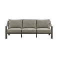 thumbnail image 3 of Mongo 4 Piece Outdoor Patio Furniture Set in Dark Brown Aluminum with Cushions, 3 of 12