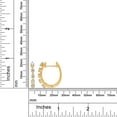 thumbnail image 5 of SAVEARTH DIAMONDS 1 Carat Round Cut Lab Created Moissanite Diamond Five Stone Hoop Earrings In 10K Solid Yellow Gold Jewelry For Women (G-H Color, VVS1 Clarity, 1 Cttw), 5 of 7