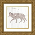 thumbnail image 1 of Perrenoud, Aubree 15x15 Gold Ornate Wood Framed with Double Matting Museum Art Print Titled - Wolf Shiplap, 1 of 4