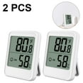 thumbnail image 2 of Digital Hygrometer Indoor Thermometer Humidity Meter Room Thermometer with Temperature and Humidity Monitor Mini Hygrometer Thermometer,White, 2 of 8