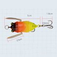 thumbnail image 6 of 6.5g/5cm Lure Bait Treble Hook Noise Temptation Luminous Cicada Dazzling Glow-in-the-dark Fake Lure Fishing Supplies, 6 of 7