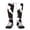 2 Black-2, variant on Cow Skin 2 Print Thigh High Socks Extra Long Stretchy Sock Women Over Knee High Opaque Stocking Daily Wear