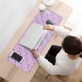 thumbnail image 3 of Long Mouse Pads for Desk,Pink Cartoon Unicorn Flower Pattern Desk Mats on Top Of Desks, Desk Mouse Pad Extra Large with 3mm Non-Slip Base and Stitched Edge for Gaming,Office,Work,Home 31.5"x11.8", 3 of 6