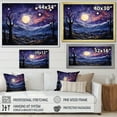 thumbnail image 4 of Designart "Countryside Nightfall Collage Landscape III" Landscapes Floater Framed Wall Art Print, 4 of 7