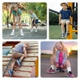 thumbnail image 3 of 20 Pairs Kids Crew Socks, Toddler Boys Girls Athletic Child Socks for School, Age 1-13 Years, 3 of 7