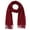 Burgundy, variant on CTM  Pearl Embellished Solid Fringe Oblong Scarf (Women)