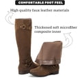 thumbnail image 2 of Botas hasta la rodilla Ruiee para mujer, elegantes, punta redonda, color marrón, talla 11, 2 of 6