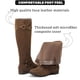 thumbnail image 2 of Botas hasta la rodilla Ruiee para mujer, elegantes, punta redonda, color marrón, talla 11, 2 of 6