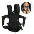 thumbnail image 3 of Pet Front Backpack Breathable Waterproof Adjustable Chest Dog Carrier for Cat Walking Travel Cycling, 3 of 7