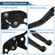 thumbnail image 4 of Palancas de freno y embrague cortas Unique Bargains para CFMOTO 450NK 2023-2025, ajustables en 6 velocidades, palanca de freno de manillar de motocicleta de aleación de aluminio negra, 1 par, 4 of 7