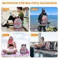 thumbnail image 6 of CHAOYUNYI Dry Wet Gym Backpack with Shoe Compartment for Women Water Resistant Sports Bag for Swimming Beach Yoga Travel, Maple Magenta M, 6 of 8
