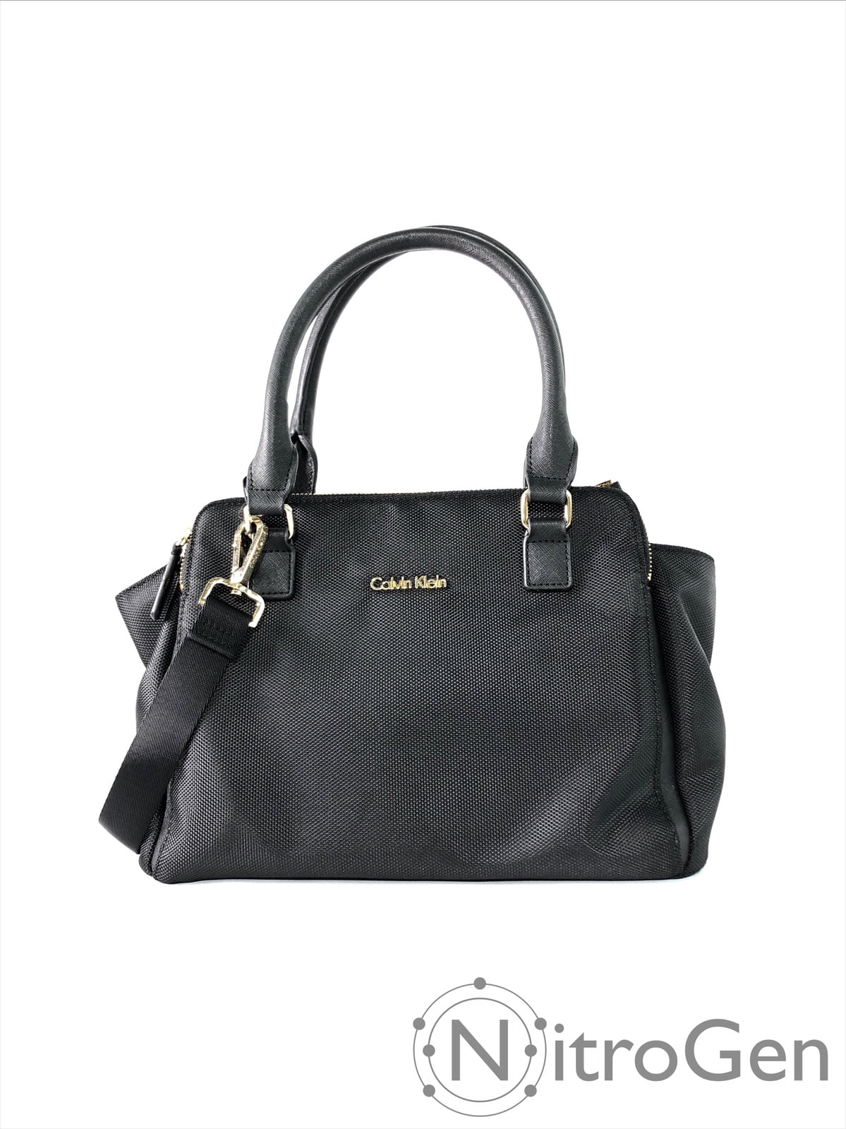 Implementeren vasthouden Boos worden Calvin Klein Fabric Leather Satchel Brand New - Walmart.com