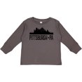 thumbnail image 3 of Inktastic Pittsburgh Pennsylvania City Skyline Boys or Girls Long Sleeve Toddler T-Shirt, 3 of 5