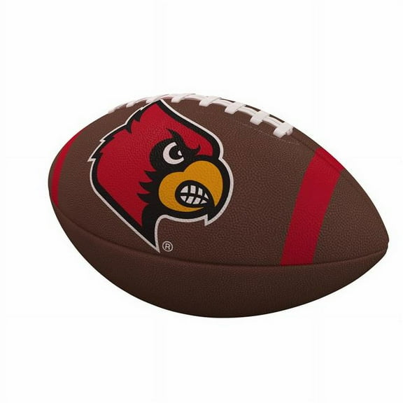 Louisville Cardinals Team Stripe Official-Size Composite Football