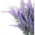 thumbnail image 2 of Flores de lavanda artificiales 8 piezas plantas falsas con ramo de boda de plástico falso para centros de mesa hogar cocina jardín granja decoración púrpura BANYUO Electrónica, 2 of 7