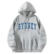thumbnail image 1 of Sudaderas con capucha para mujer, jersey clásico con estampado de letras para deportes, viajes, primavera M Yuyangstore sudadera para mujer, 1 of 8