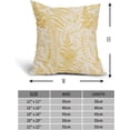 thumbnail image 4 of Yellow Leaf Plant Pillow Covers 18X18 Inch Herbs Botanical Fern Vintage Leaves Floral Decorative Pillow Cases Set of 2 Cotton Linen Throw Pillows Farmhouse Home Decor For Sofa Couch Cushion Outdoor, 4 of 6