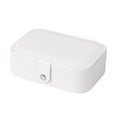 thumbnail image 2 of Walbest Travel Jewelry Case, Small Jewelry Box Holder Case for Women with Double Layers Travel Jewelry Organizer for Necklace Earring Rings Jewelry, Ladies Ornaments Case, 4.53" x 6.50" x 2.17", 2 of 7