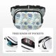 thumbnail image 5 of Fotbe Algae Corals and Seashells Cangurera Cuadrada con Estampado de Doble Capa, Bolsa de Cintura Ajustable Mini para Hombres y Mujeres, 5 of 9