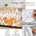 thumbnail image 5 of Thanksgiving Pantry Cabinet Curtains 28''x51'', Fall Pumpkin Leaves Vines Floral Brown Plaid Sink Skirt for Bathroom Kitchen Tall Utility Cabinet, Laundry Privacy Drape Waterproof Dishwasher Curtains, 5 of 9