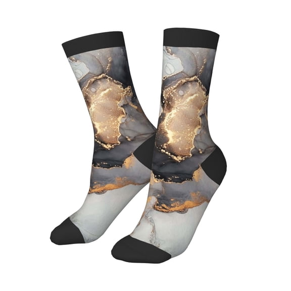 Kids Boys Girls Socks Fun Novelty Toddler Socks Funny Crew Children Teenage Soccer Socks Luxury Abstract Fluid Art Painting