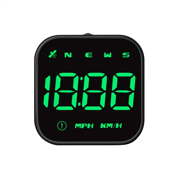 sweethay Automotive Head Up Display Portátil Desmontable Digital Pantalla de 2,5 pulgadas Sistemas de posicionamiento global HD 0 Delay Speedometer Trazadores de navegación Luz verde sweethay VI016221-02B