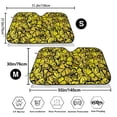 thumbnail image 3 of Kdxio Yellow Butterflies Print Windshield Sun Shade,UV Rays and Sun Heat Protection,Sunshade for Car Windshield,Car Shade Front Windshield -, 3 of 6